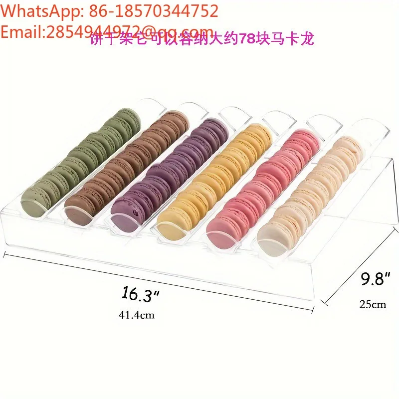 Transparent Acrylic Simple Donut Tray Cookie Rack Display Storage Rack