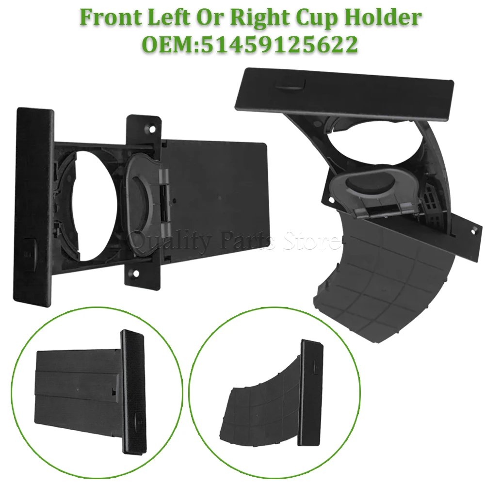 New For BMW E60 525 528 530 535 2003 2004 2005-2010 Car Front Cup Holder Drink Rack Auto Accessories 51459125622 51459125626