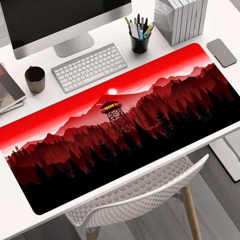 

XXL 900x400 Anime Watch Tower Mouse Pads Computer Laptop Keyboard Mouse Mat Large Mousepad Keyboards Gamers Deco Racion Desk Mat