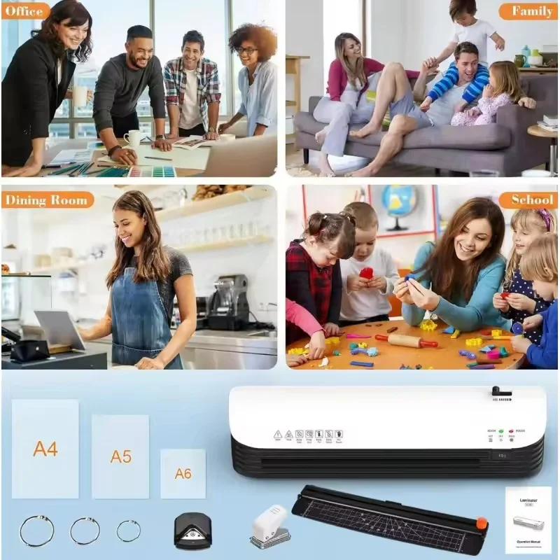 ماكينة تصفيح باردة وساخنة متعددة المجموعة SL299 مقاس A4 ماكينة تصفيح ملف تشغيل عالمية بمفتاح واحد للمكتب المنزلي