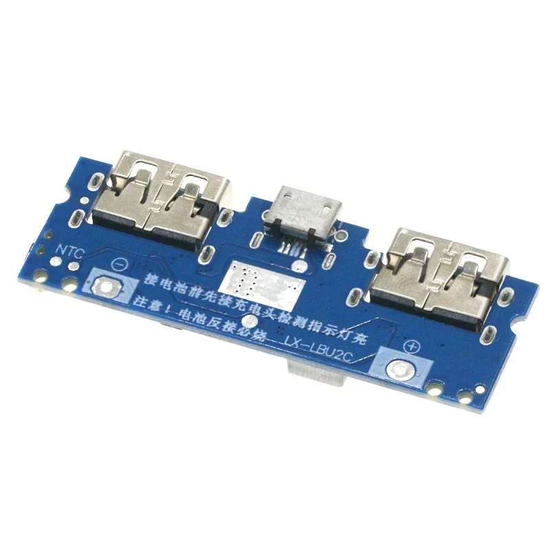 LED Dual USB 5V 2.4A Micro/tipo-c USB banco de energía móvil 18650 módulo de carga cargador de batería de litio placa protección de circuito