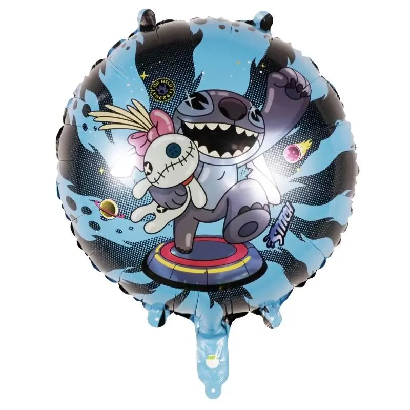 10Pcs 18inch Lilo & Stitch Cute Cartoon Foil Helium Balloon Air Globos Birthday Party Decoration Baby Shower Supplies Toys Gift