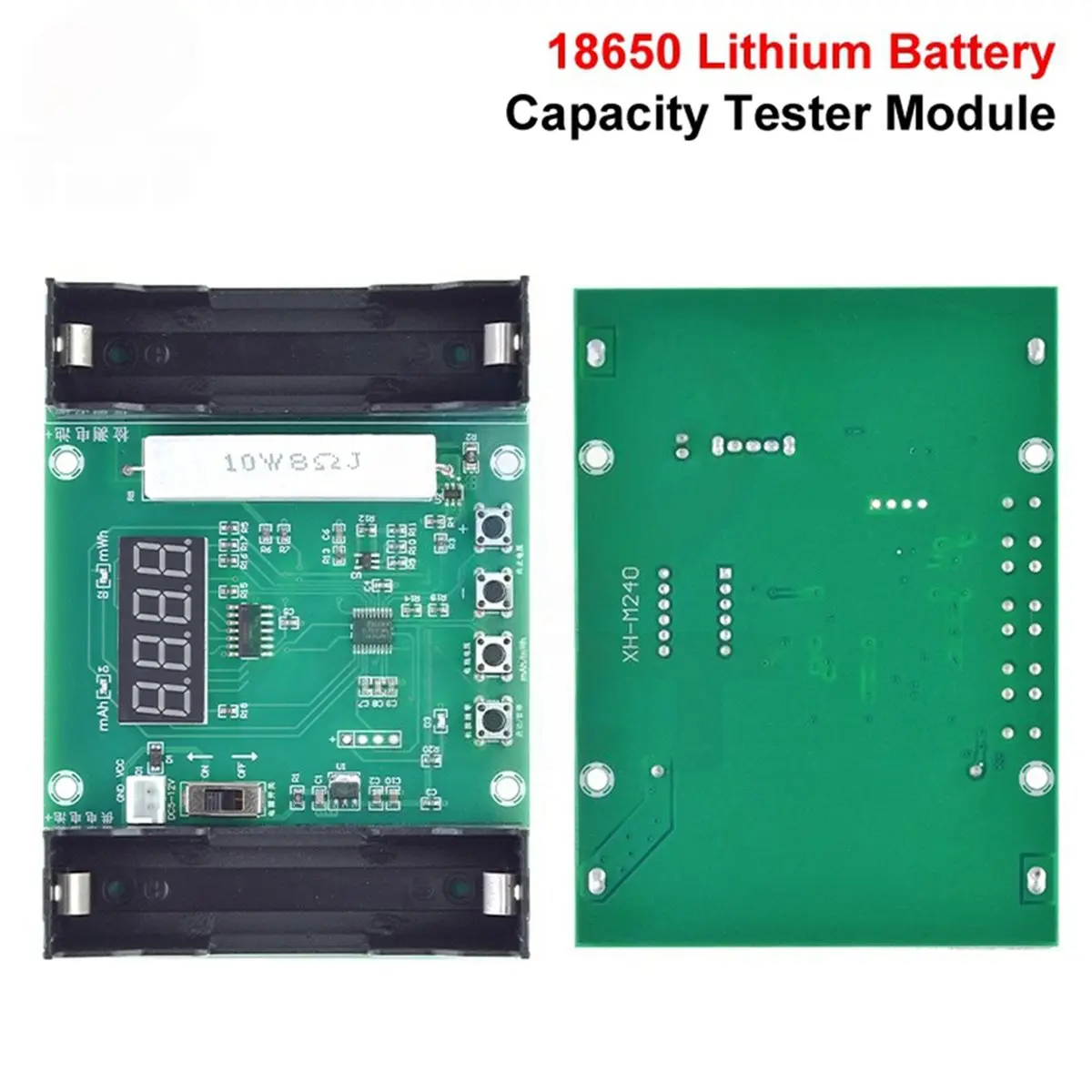 XH-M240 Battery Capacity Tester for 18650 Lithium, Voltage Indicator Module MaH/MwH