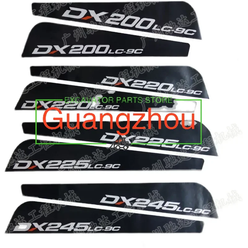 

Excavator Parts Car Logo Side Door Stickers for Doosan DX150 220 225 230 260 300 380 420 520-9c