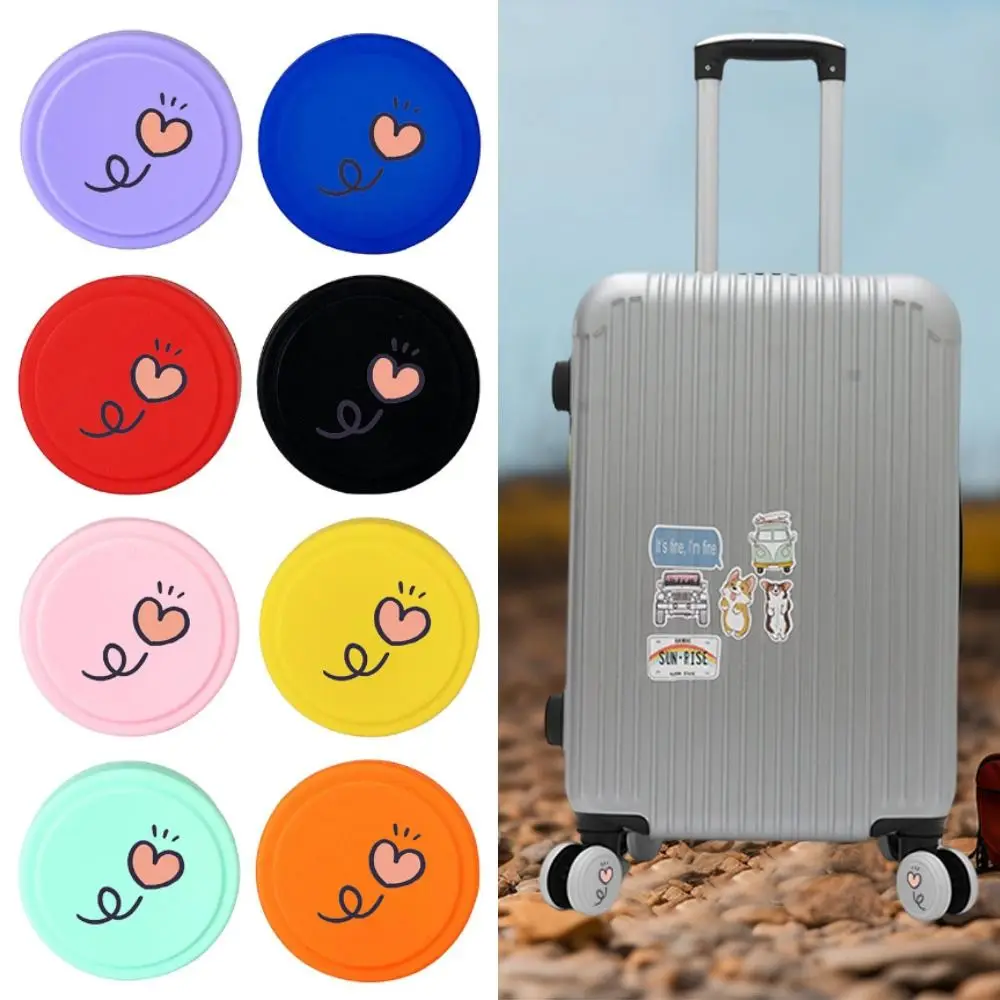 

8 шт., силиконовые защитные колеса для багажа, противоскользящие, уменьшающие шум, чемоданы, защитные кольца для колес, уменьшающие износу колес