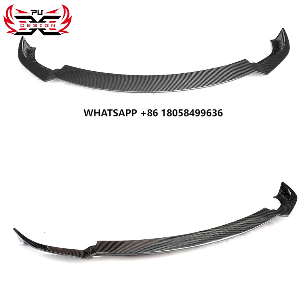 

Dry Carbon Fiber Front Lip Front Bumper Lower Lip Style Body Kit for Tsla Model X Plaid 2021-2023