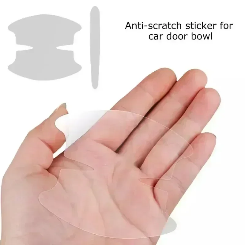 8pcs/set of door handle stickers, scratch-resistant handles, bowl stickers, decorative films, car protective equipment image 6