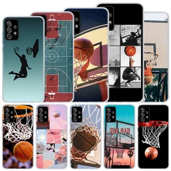 Basketball Basket Sports Soft Case For Samsung Galaxy A15 A14 A13 A12 A55 A54 A53 A52 Phone Cover A35 A32 A33 A25 A23 A22 A05S A