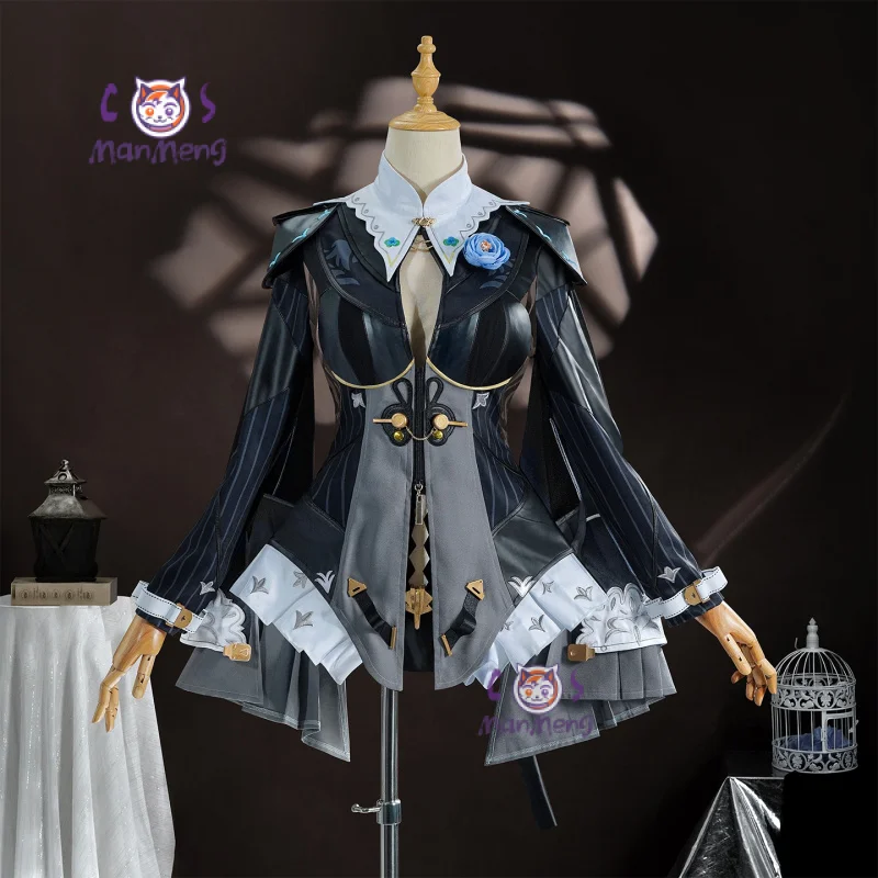 

Yixuan Game Zenless Zone Zero Косплей Чернильная тень Костюм Хэллоуин Темно-серый женский костюм Реквизит Головные уборы Парик Реквизит Новый комплект