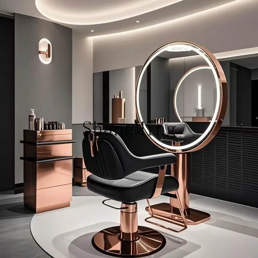 ZYY Internet celebrity trendy  hanging mirror hair salon special mirror table double-sided floor new model