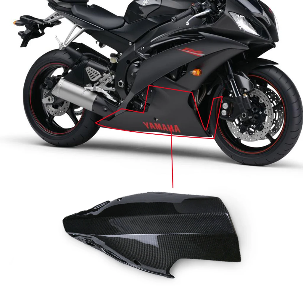 

For YAMAHA R6 2017 2018 2019 2020 2021 2022 Real 100% Carbon Fiber Motorcycle Accessories Race Belly Pan Undertray Fairing Cover