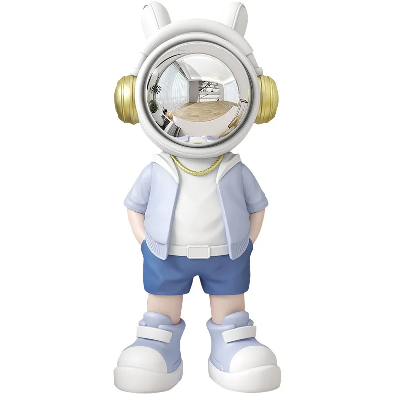 Astronaut Mini Resin Figurine, Creative Spaceman Desktop Ornament, Home Living Room Wine Cabinet Decor, Unique Gift