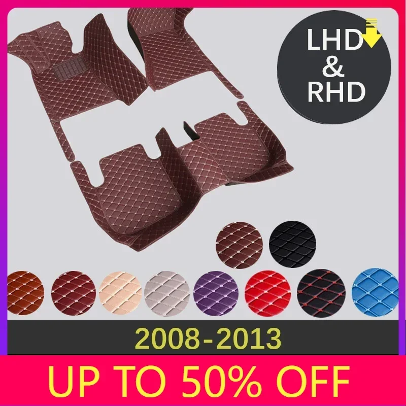 Tapis de sol de voiture en cuir personnalisés de haute qualité, tapis de style de voiture, accessoires intérieurs, KIT 308 CC T7 2008 ~ 2013