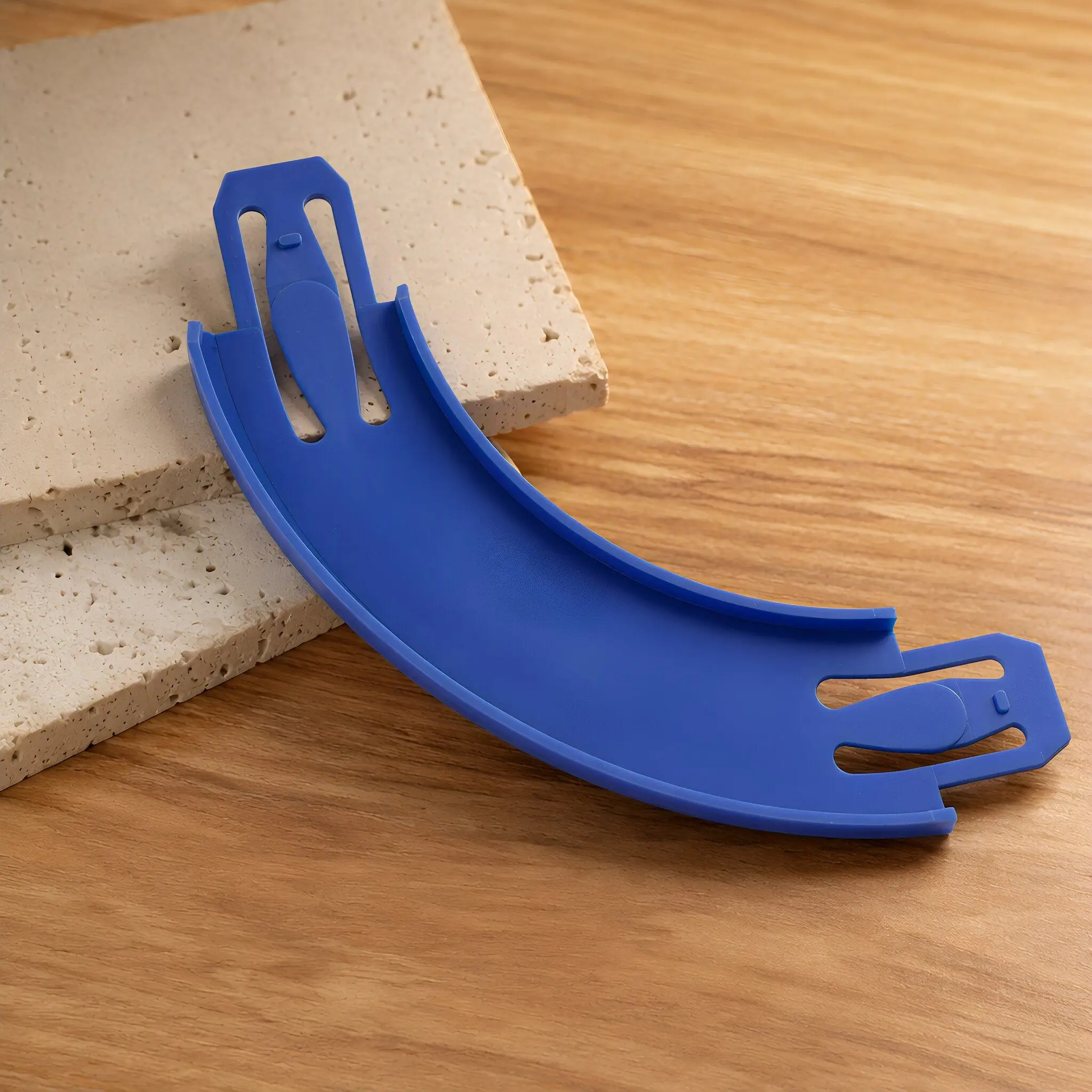 4Pcs Track Connector Accessories 90 Degree Bank Turn Blue Curved Runway Segments for Racecar Tracks High Speed Upgrade Rails