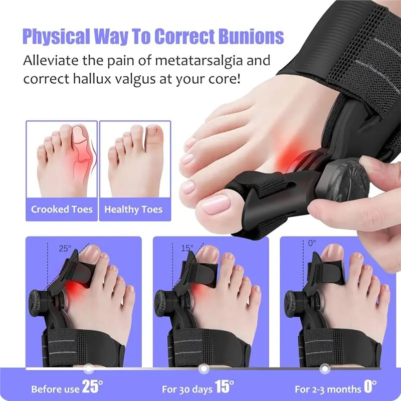 Bunion Fix For Men For Women Adjustable Orthopedic For Big Toe Corrector Double Correction Toe Splint Separator