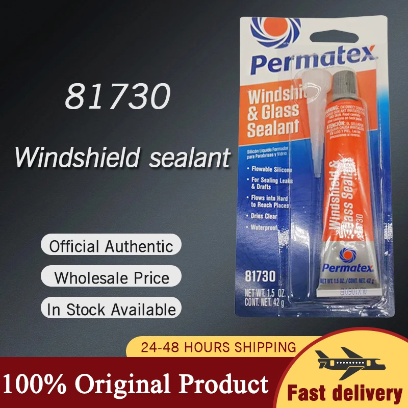 PERMATEX 81730/65AR Heat-Resistant Transparent Windshield Sealant Repair Agent