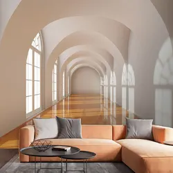 Customized products 3D visual effect extended space wallpaper dining room living room sofa TV background corridor porch mural 3d