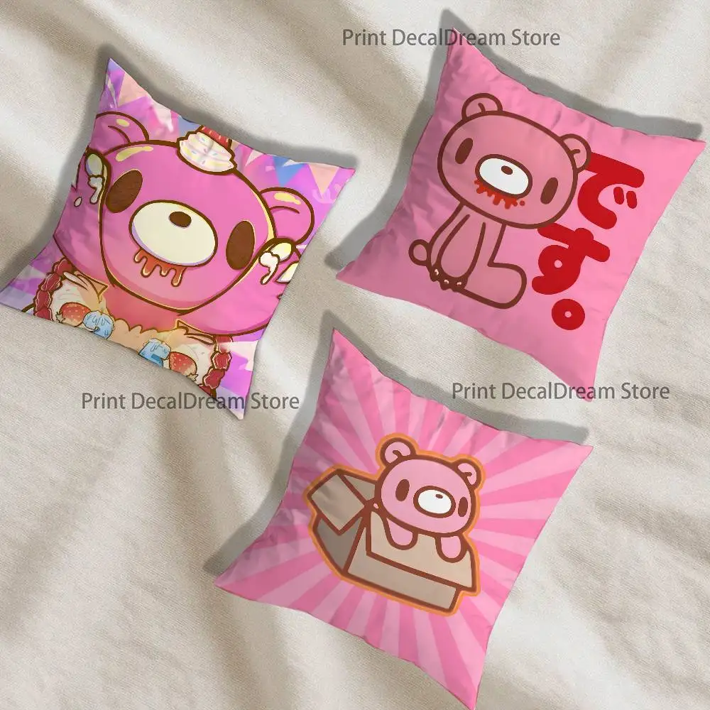 

Cute G-GloomyS Bear Pillow Case Ultra Soft Skin Friendly Fabric Cloud Like Comfort & Concealed Zipper