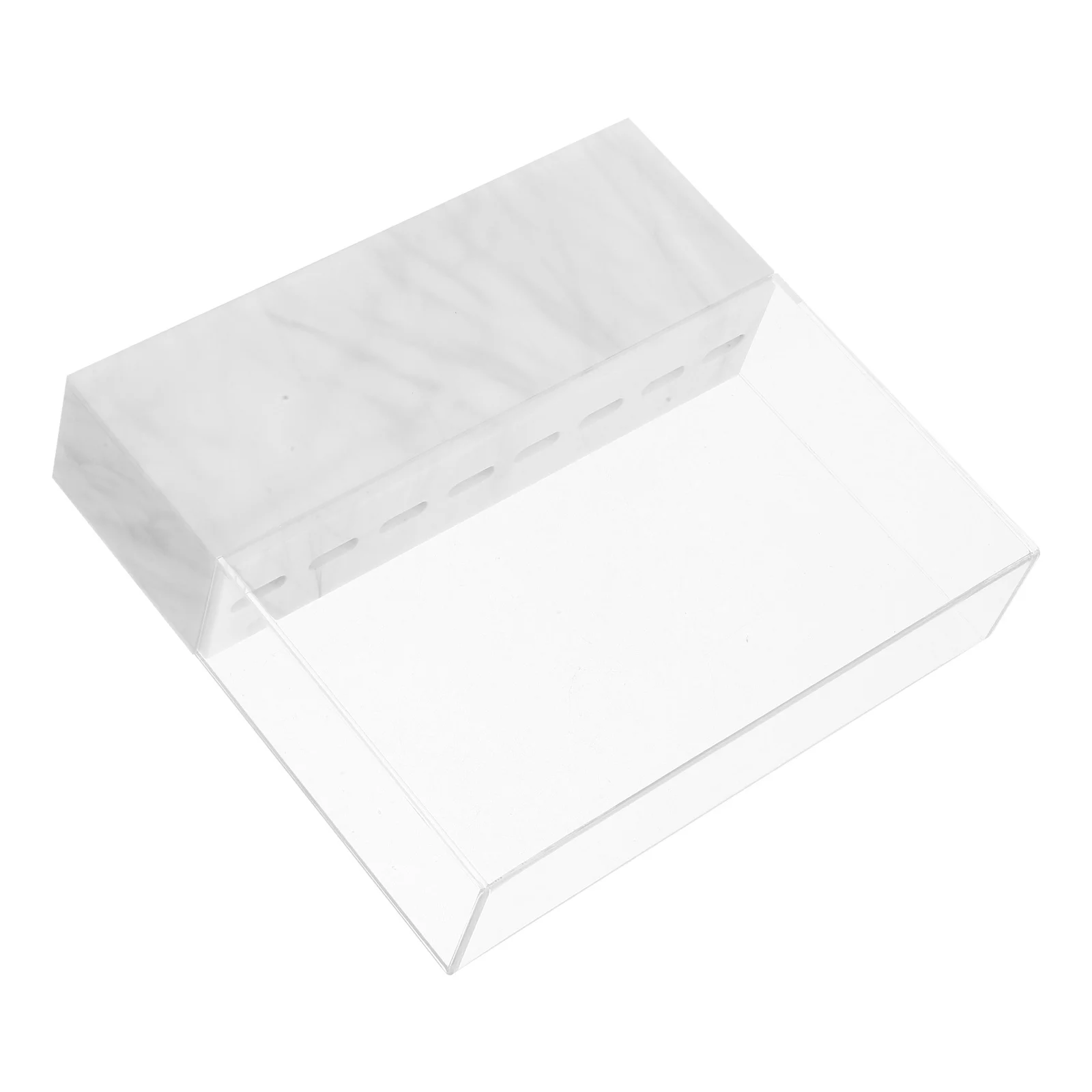 Estante acrílico para pinzas de maquillaje, soporte para salón de belleza, soporte de exhibición, soporte para pinzas, organizador de almacenamiento