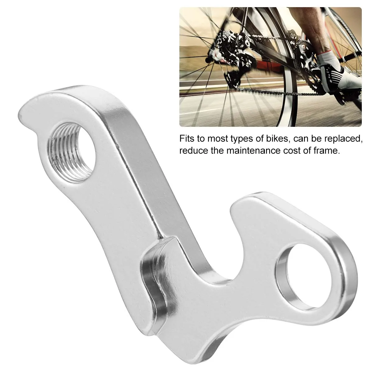 

Tail Hook Hanger Aluminium Alloy Rear Derailleur Link For Bike Frame Protection Replacement Parts Adapter