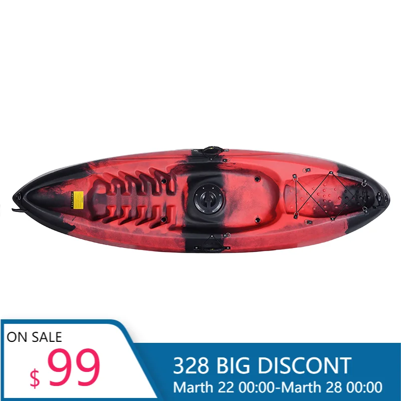 Cheap Canoes Plastic Kayak Made in China for 1 Person Fishing and Recreation Pedal Kayak With Paddle