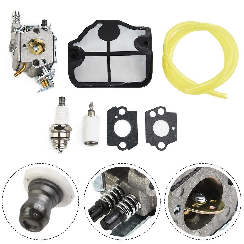 Kit de Substituição Motosserra para Husqvarna Carburador Garden Power Tool Carb Acessórios Grupo Chainsaw Substituição C1q-w29e 36 41 136 137 142