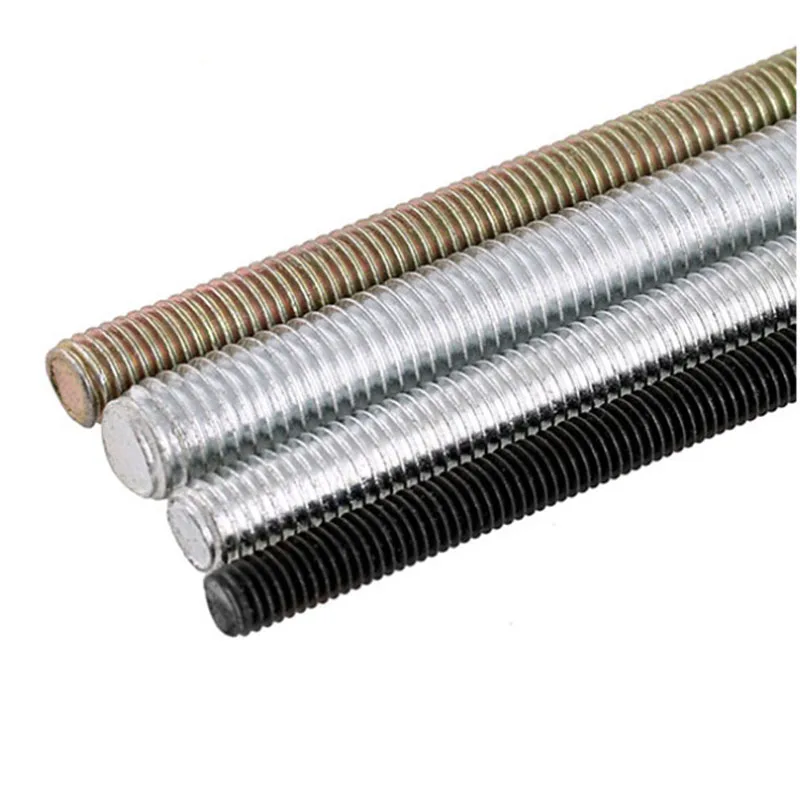 

2 Pc M6 M8 Full Thread Rod Screw Galvanized Double Head 4.8 Grade Full Threaded Studs Headless Bolt for Hardware And Tools