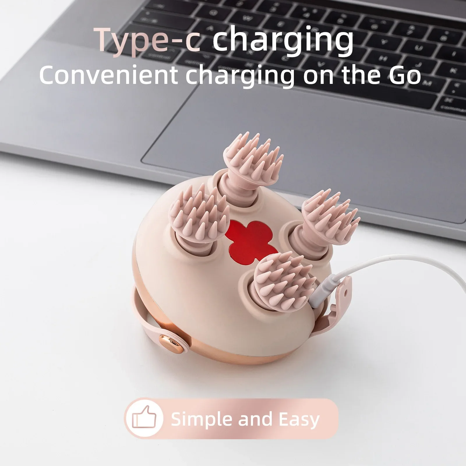 Jinkairui Multifunctional Head Massager Decompression Acupoint Scalp Meridian Red Light Massager Portable Pet Massager - Image 5