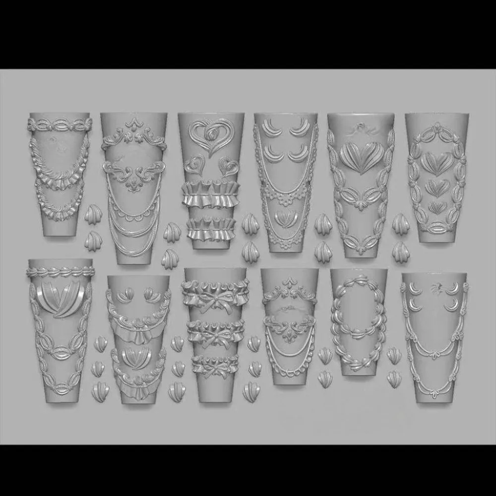 Stereoscopic Design Silicone Nail Mold Nonstick Surface Multiple Shapes Nail Art Stamping Template Hawaii Hibiscus Flower