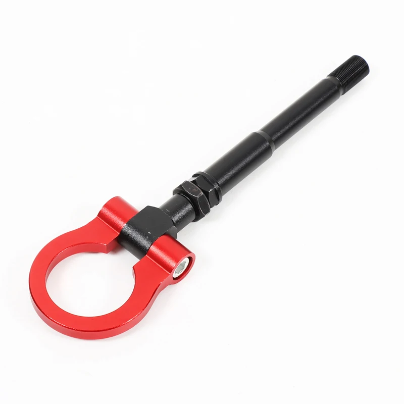 For Subaru WRX Crosstrek 2022-2024 Aluminum Alloy Red Car Forward Trailer Hook Tow Ring Bumper Tow Hook Trim Car Accessories