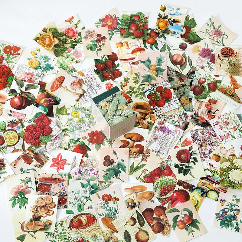 JIANQI 400‑Piece Vintage Scrapbooking Paper Pack