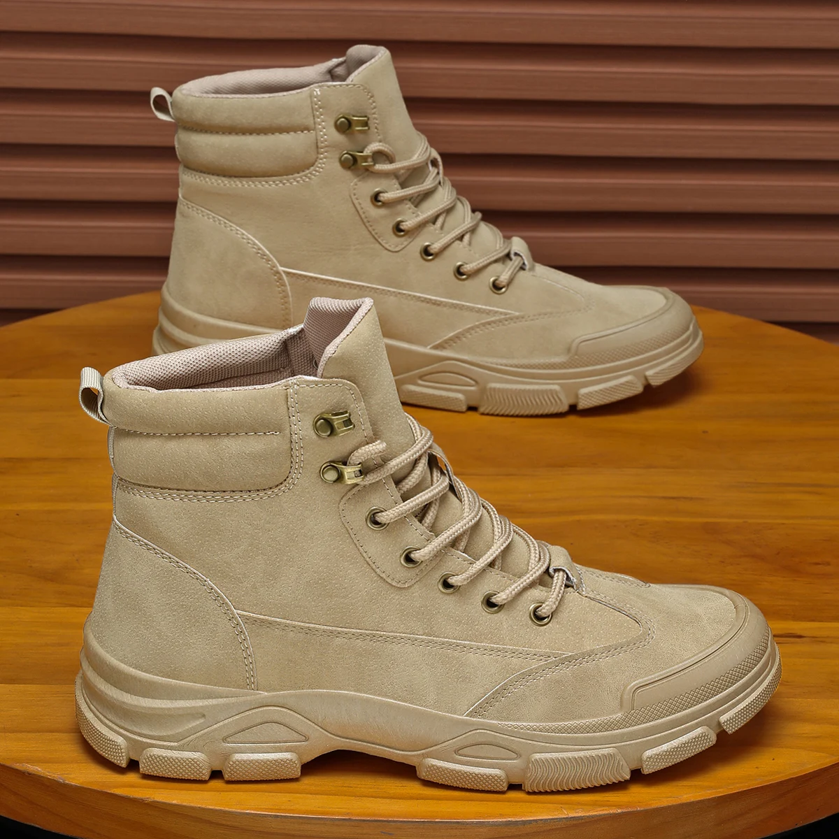

Men's high top denim boots, casual sports shoes, trendy and fashionable men's boots