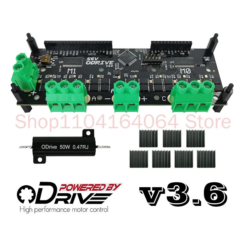 

ODrive3.6 FOC BLDC Servo Dual Motor Controller Supports Official New Firmware