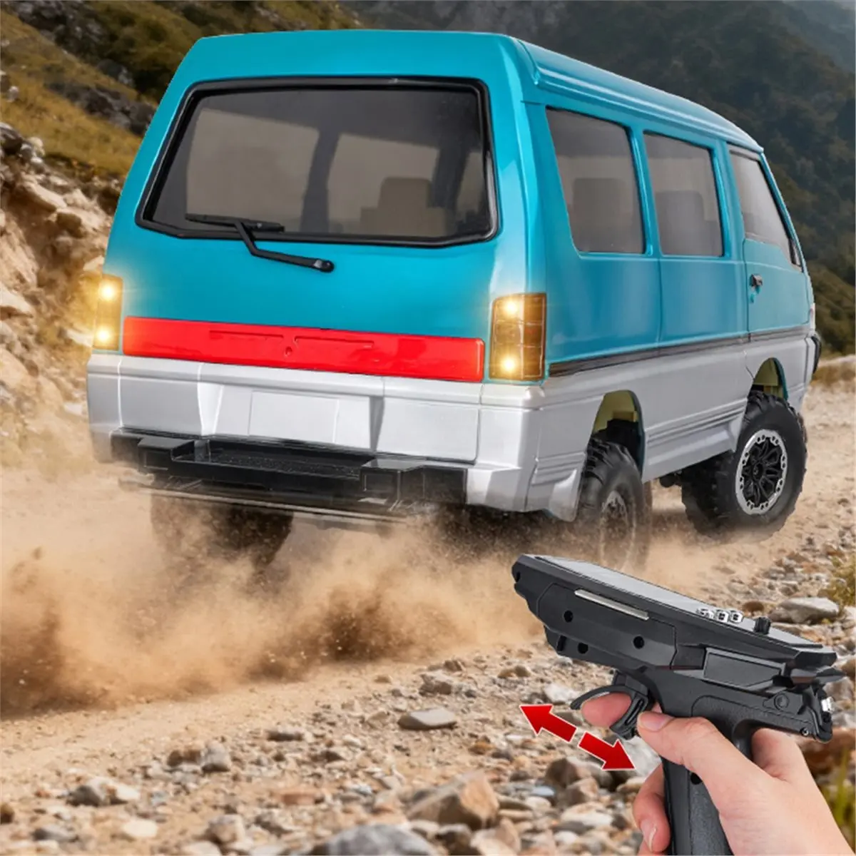 LDRC 1/12 オフロード RC カー LD1296 2 スピードトランスミッションメタルモーター ESC サーボ LED ライトリモートコントロール車両用