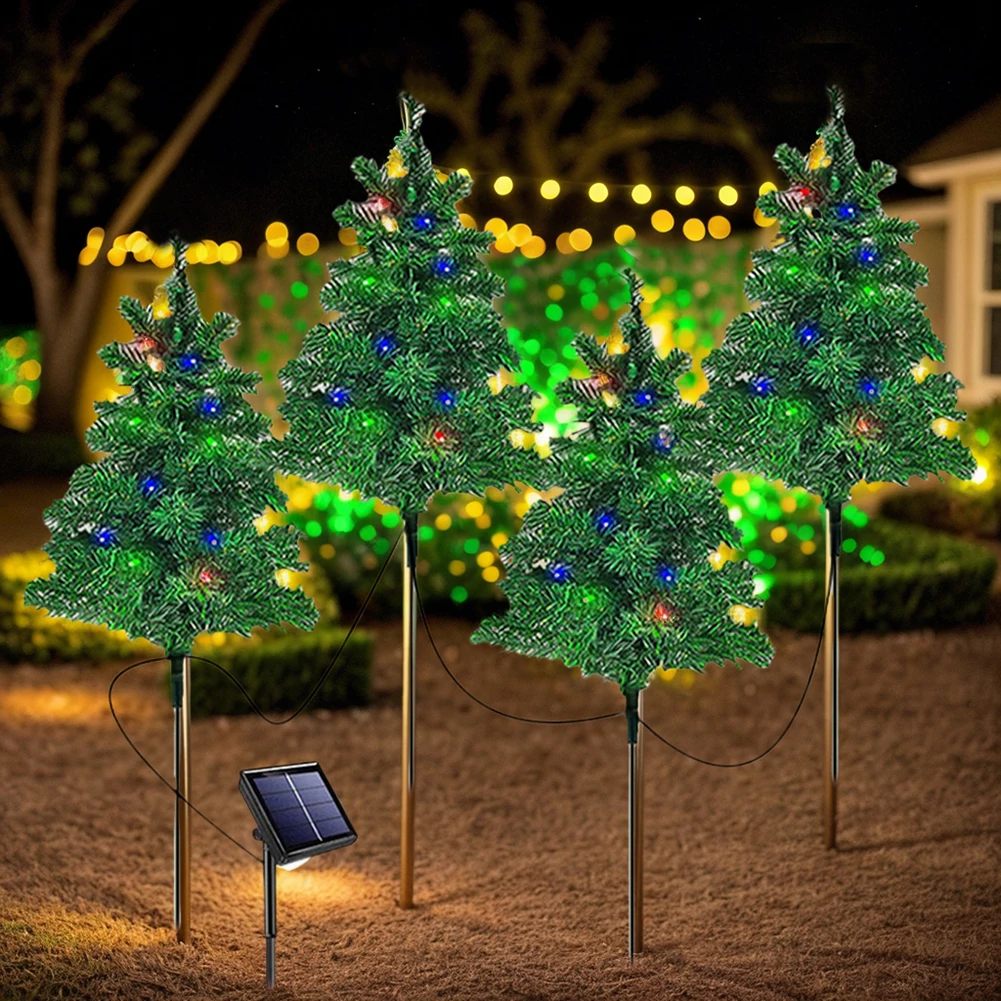 

LED Garden Landscape Floor Lights IP65 Waterproof Outdoor Solar Xmas Tree LED Lights for Outdoor Lawn Decoration