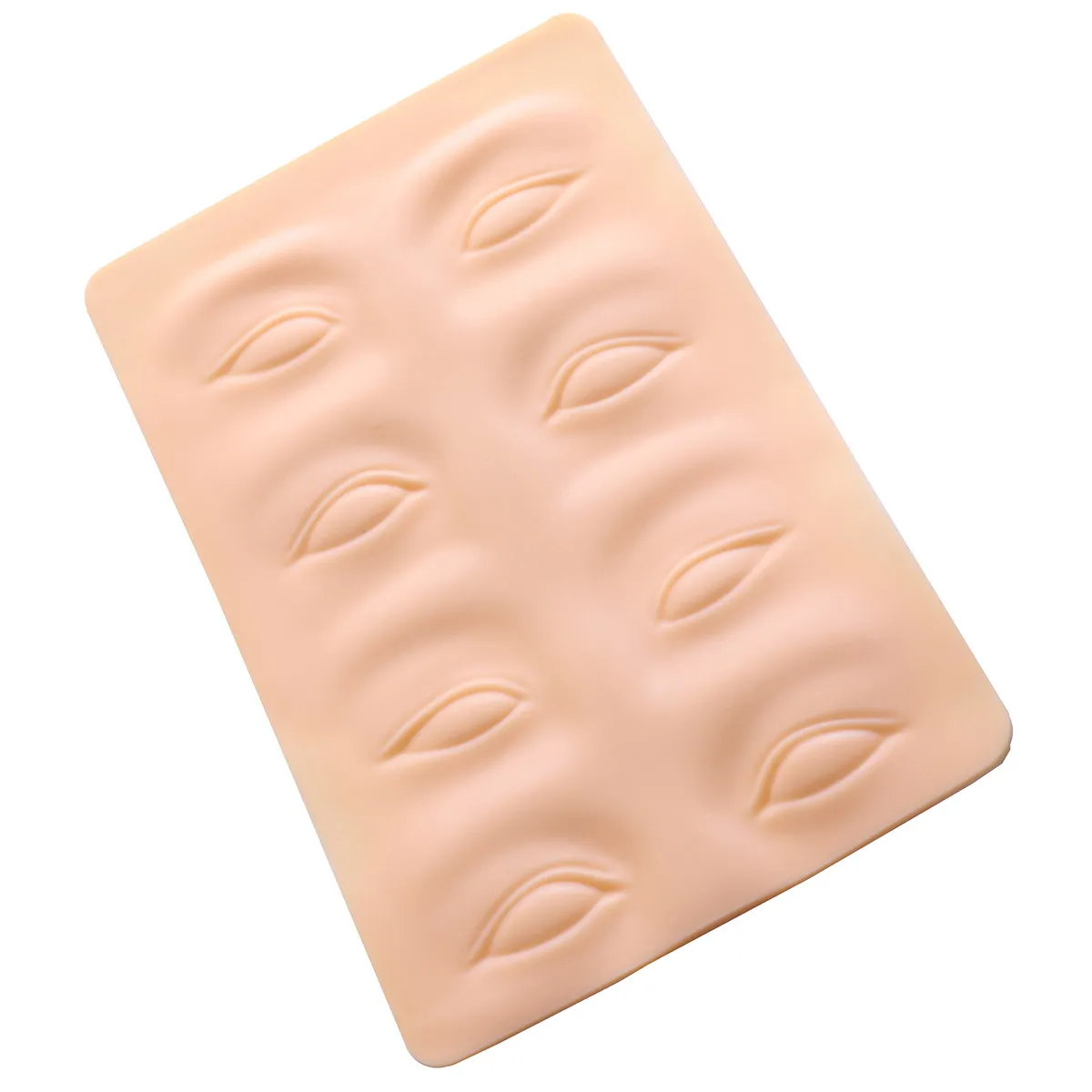 

1Pcs Silicone Practice Skin Premium Embroidered Fake Skin Simulation for Beginners Professional Salon Use 3D Eyebrow Design Size