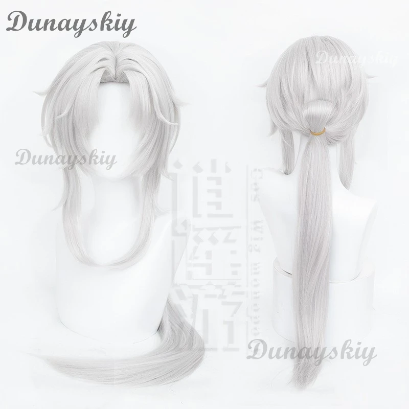 AHonkai ستار السكك الحديدية بليد Yingxing تأثيري دبوس الشعر الأبيض الأزهار خشبية أنيمي الدعامة هالوين عيد الميلاد الرجال