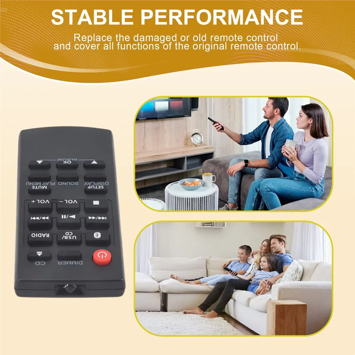 【N21R】 N2QAYB000984 Replaced Remote for CD Stereo Sub SA-PM250