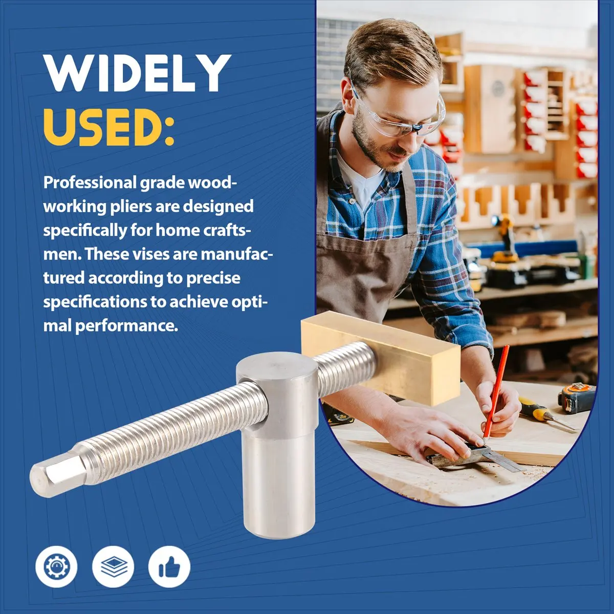 cnim-woodworking-adjustable-desktop-clip-with-4pc-20mm-dog-holes-stopclip-clamp-fixture-vise-benches-joinery-carpenter-tools