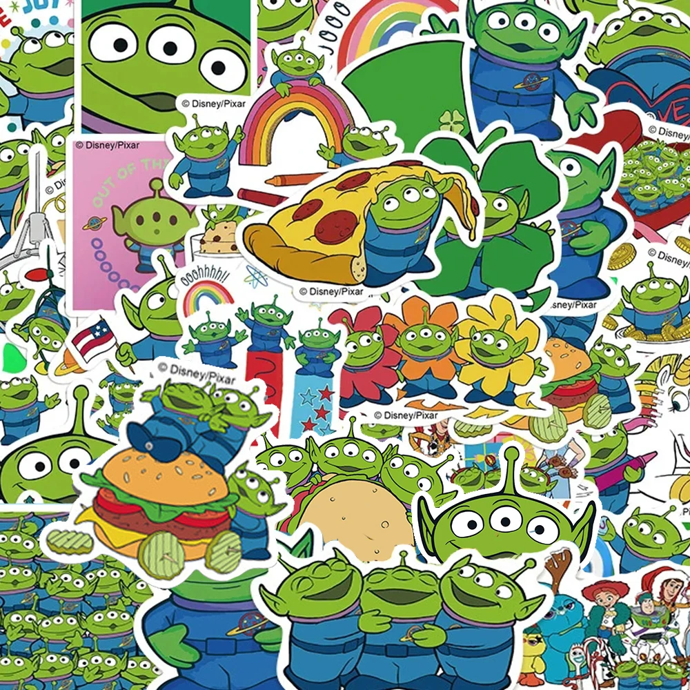 42pcs Disney Toy Story Cartoon Alien Stickers Anime Graffiti Decals DIY Notebook Phone Suitcase Cute Decoration Sticker Toy Gift
