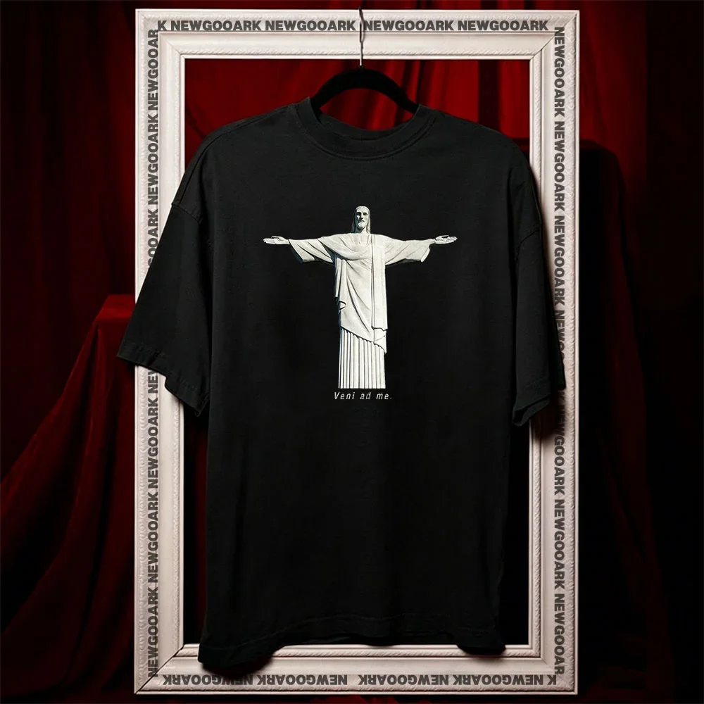 Christ-the-Redeemer-Veni-ad-me shirt summer cotton woman man graphic t shirts Adult O-neck camisetas tops tee