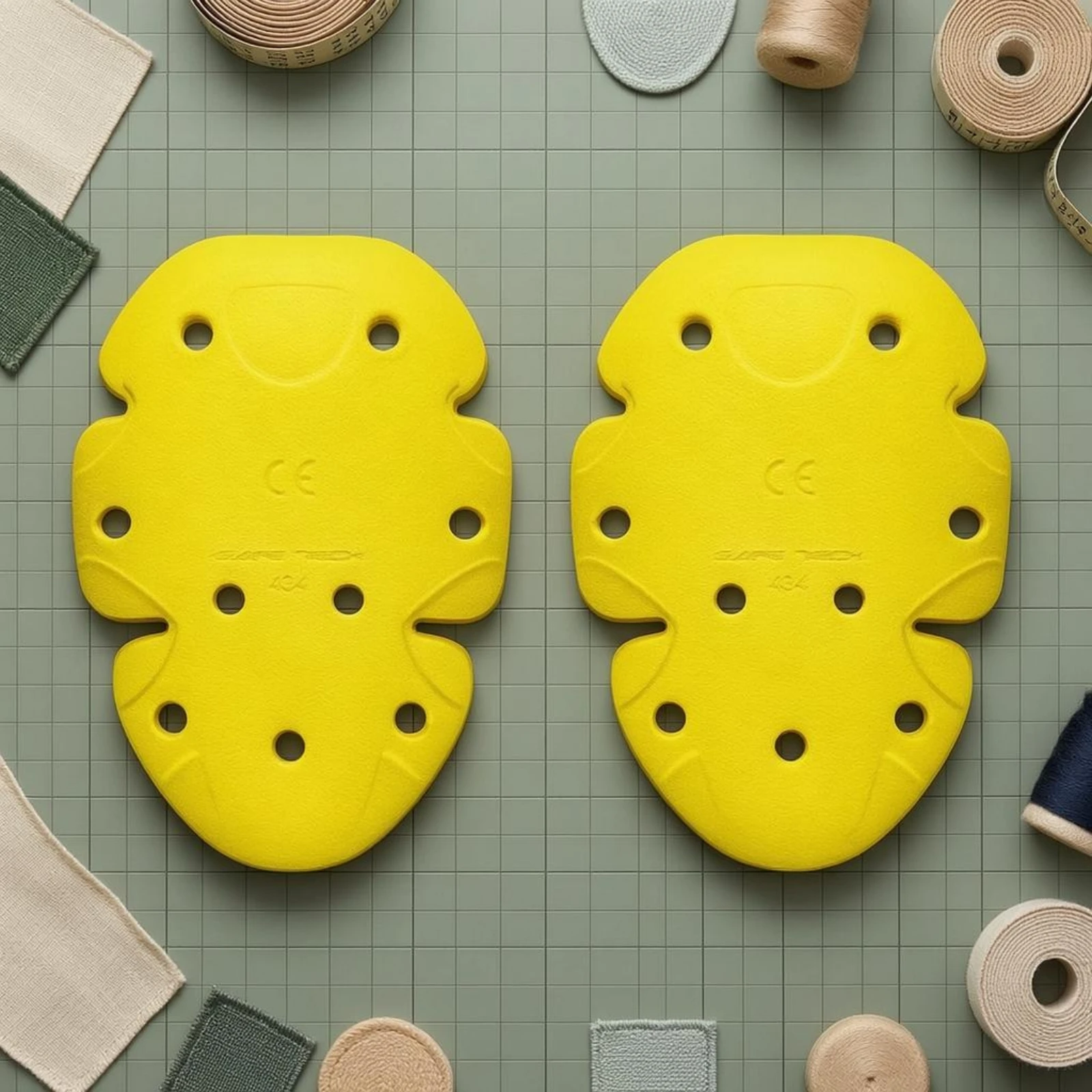 Motorcycle Shoulder Pads Hard Plastic Vented Shoulder Protector CE Level Two Protector Pads Contoured Shape Mounting Holes