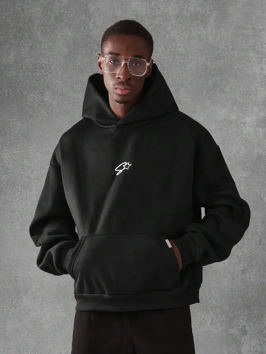 SUMWON Streetwear Arabic Script Hoodie Premium Oversized Fit Urban Fashion Sweatshirt Casual Pullover Minimalist Design Fall Winter Essential