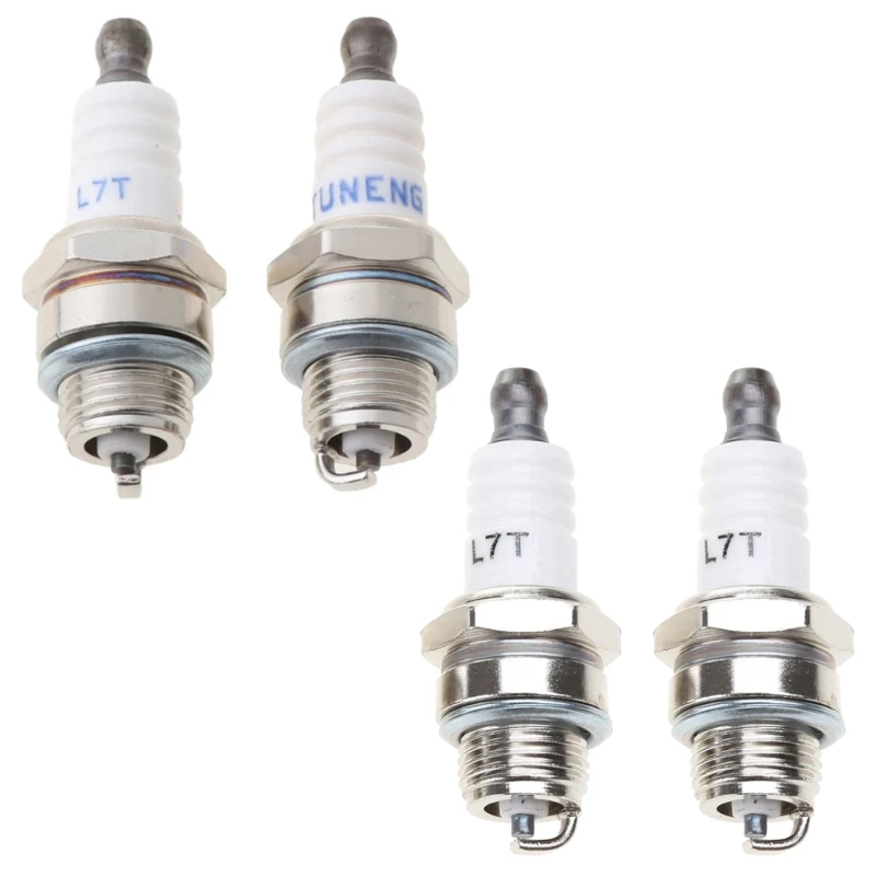 2x เครื่องตัดแปรงเลื่อยลูกโซ่สำหรับหัวเทียน 25cc 52cc 62cc ใช้งานร่วมกับ 2 Strok
