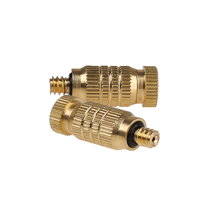 High Quality 50pcs High Pressure Brass Fog Mist Nozzle Fogging Spray Head 10/24 Male Threaded 0.1-0.8mm Orifice Fog Nozzles