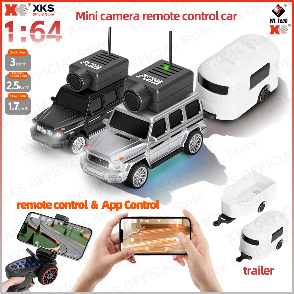 

XKS WLtoys 6406 1:64 Масштаб FPV RC Грузовик с камерой 720P 2,4G Пульт дистанционного управления и приложение 4WD Внедорожный мини-игрушечный радиоуправляемый автомобиль для детей и взрослых
