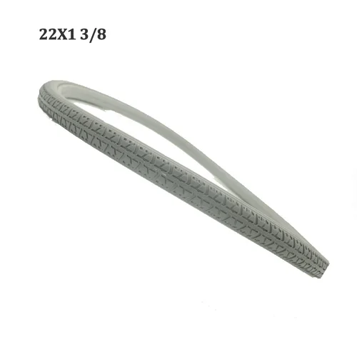 Imagen 2 del producto 20 22 24 26 pulgadas 22X1 3/8 20X1 3/8 24X1 3/8 26X1 3/8 neumático sin inflables neumático sólido rueda trasera de silla de ruedas Manual