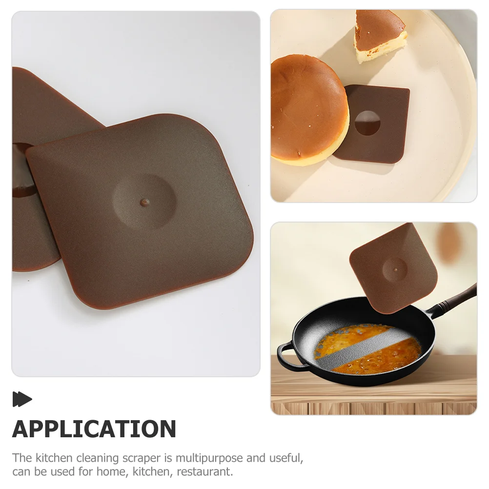 Scraper Cake Bread Slice Food Tool Plastic Pot Pan Cleaning Kitchen Multifunction