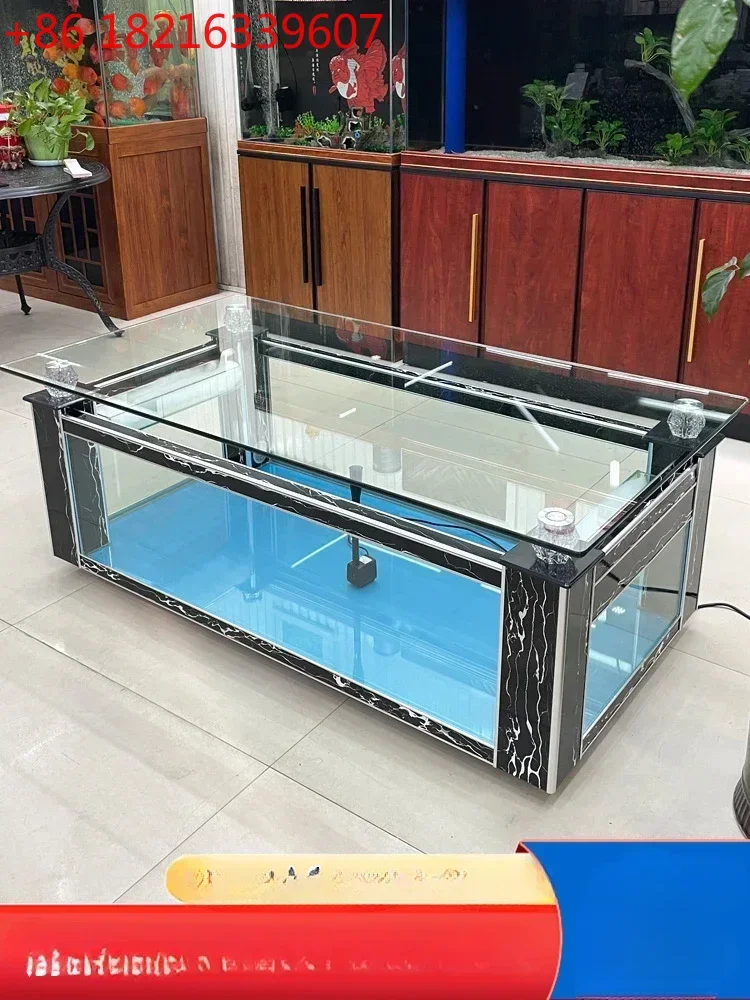 

Экологический стеклянный аквариум TAO для гостиной, малый и большой, креативный чайный столик-террариум для черепах
