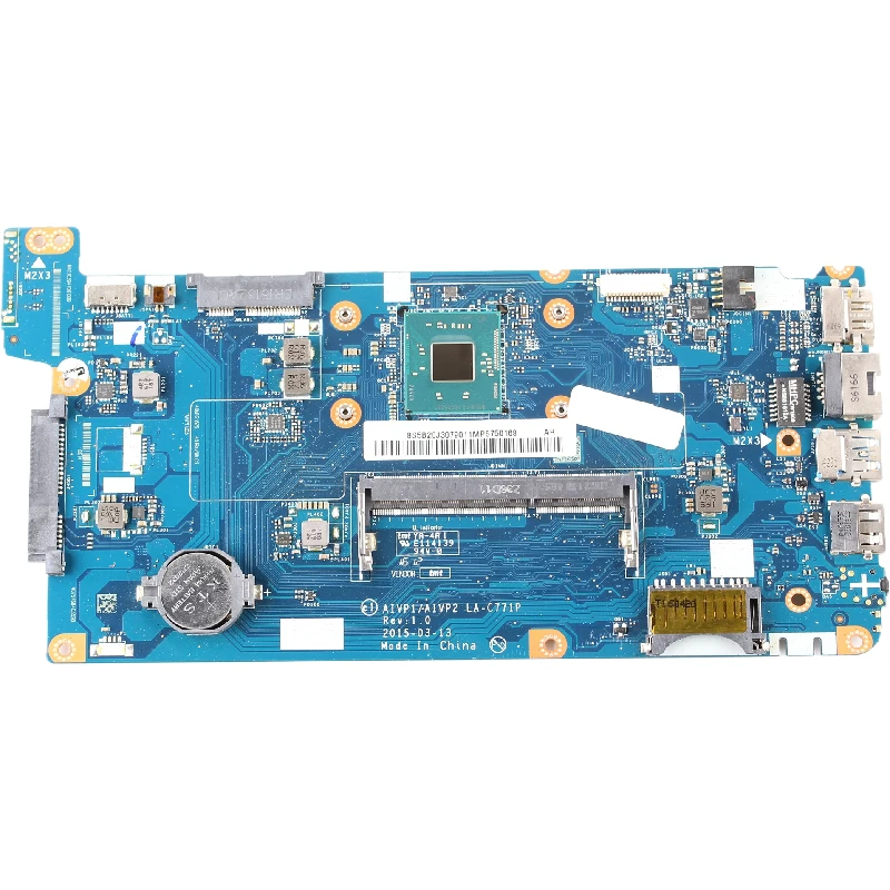 Placa-mãe para laptop LA-C771P Ideapad 100-14IBY 5B20J30808 com CPU N2807 N2840 DDR3 100% testada OK